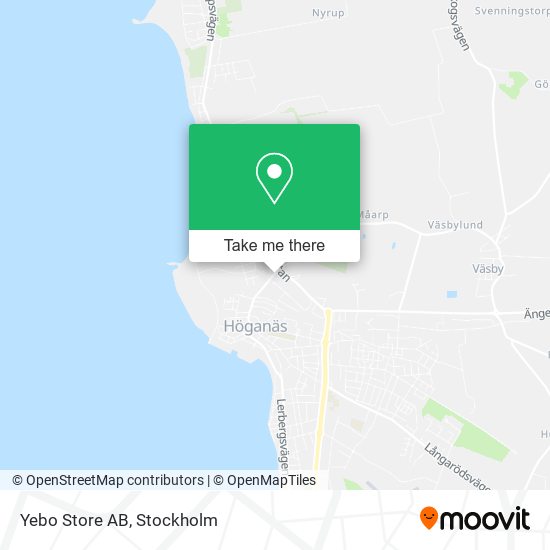 Yebo Store AB map