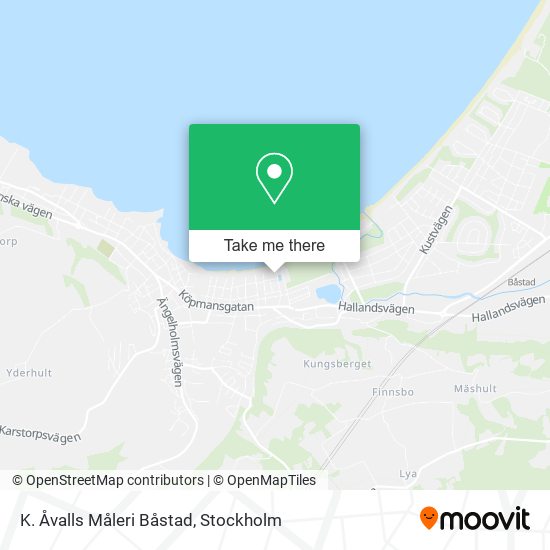 K. Åvalls Måleri Båstad map