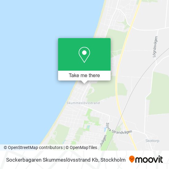 Sockerbagaren Skummeslövsstrand Kb map