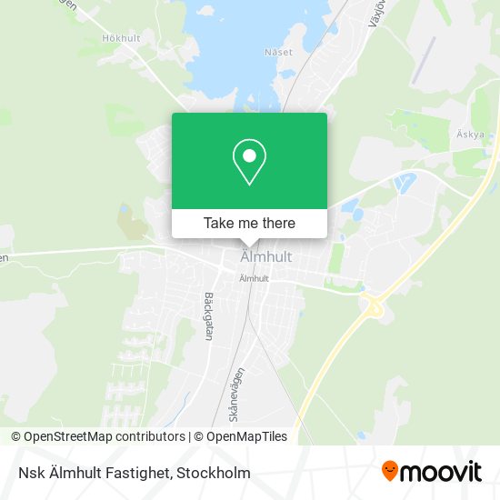 Nsk Älmhult Fastighet map