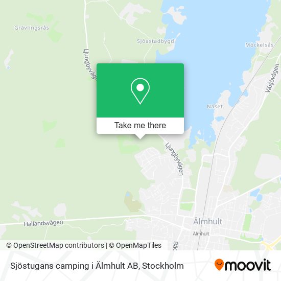 Sjöstugans camping i Älmhult AB map