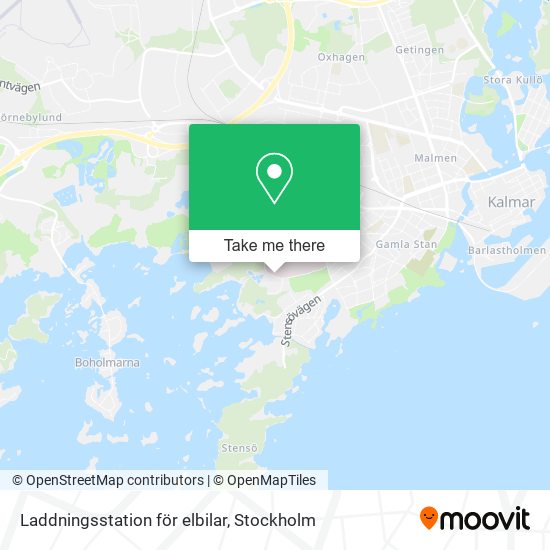 Laddningsstation för elbilar map