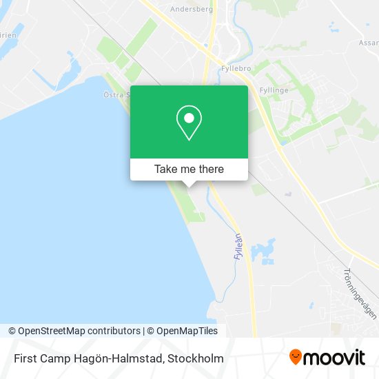 First Camp Hagön-Halmstad map