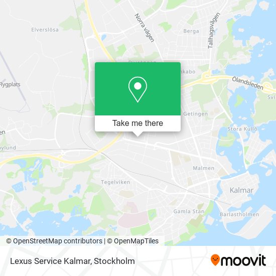 Lexus Service Kalmar map