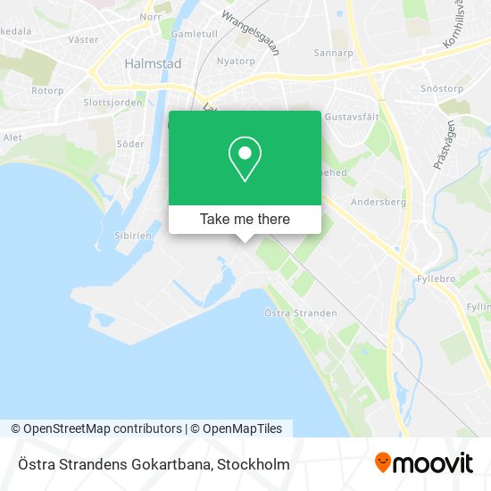 Östra Strandens Gokartbana map