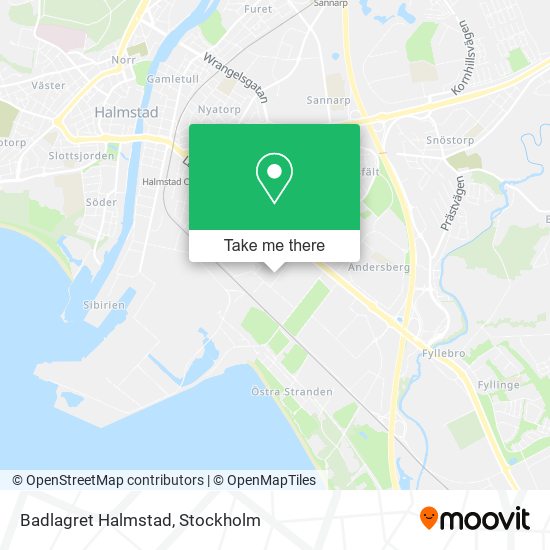 Badlagret Halmstad map