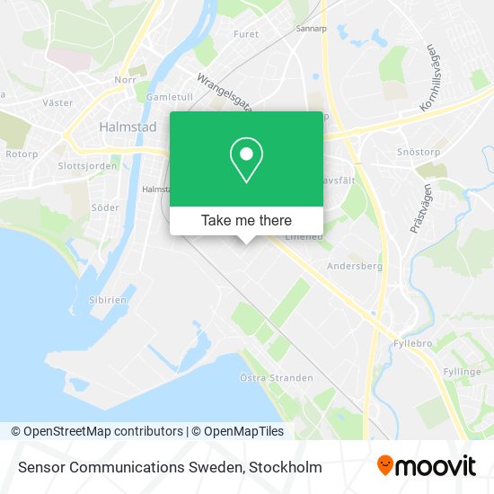 Sensor Communications Sweden map