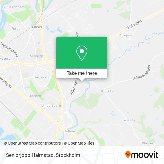 Seniorjobb Halmstad map