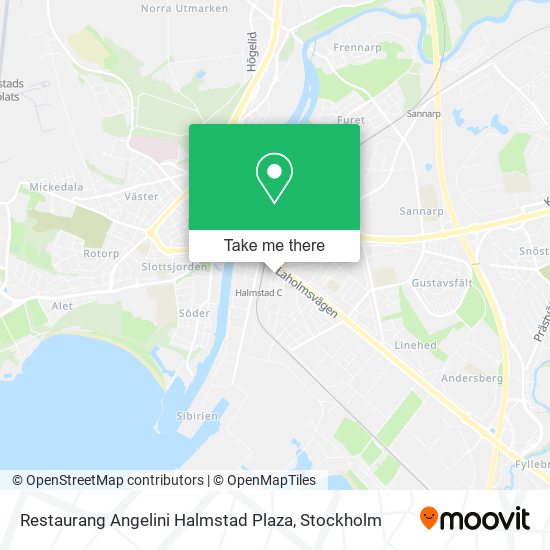Restaurang Angelini Halmstad Plaza map