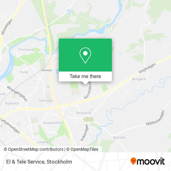 El & Tele Service map