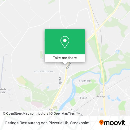 Getinge Restaurang och Pizzeria Hb map