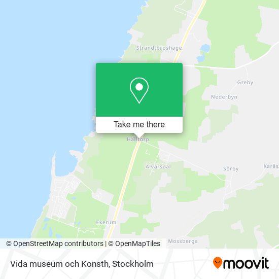 Vida museum och Konsth map
