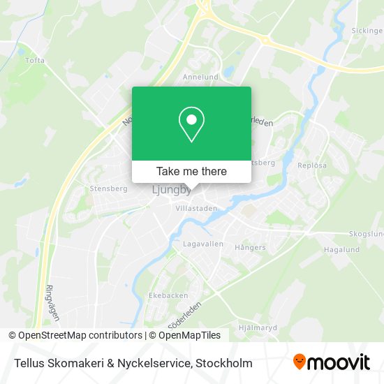 Tellus Skomakeri & Nyckelservice map