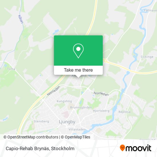 Capio-Rehab Brynäs map