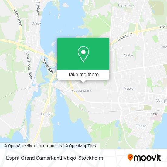 Esprit Grand Samarkand Växjö map