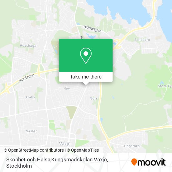 Skönhet och Hälsa,Kungsmadskolan Växjö map