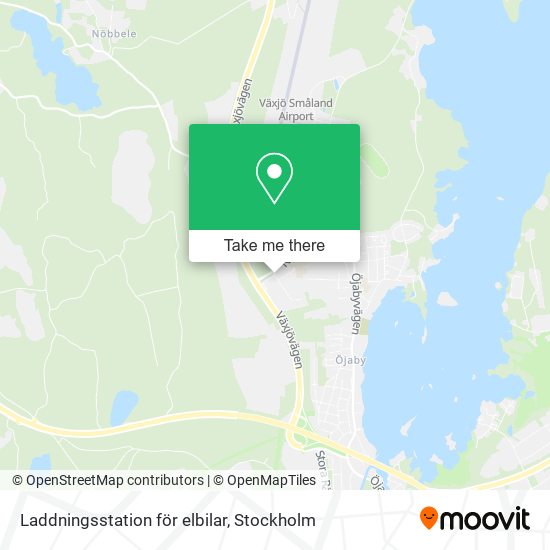 Laddningsstation för elbilar map