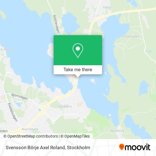 Svensson Börje Axel Roland map