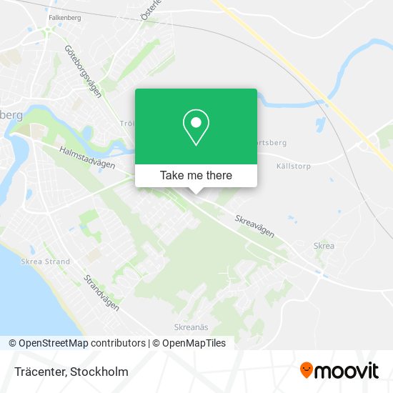 Träcenter map