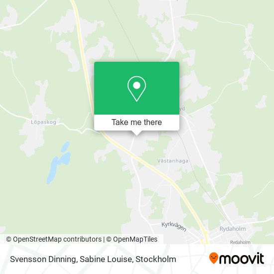 Svensson Dinning, Sabine Louise map