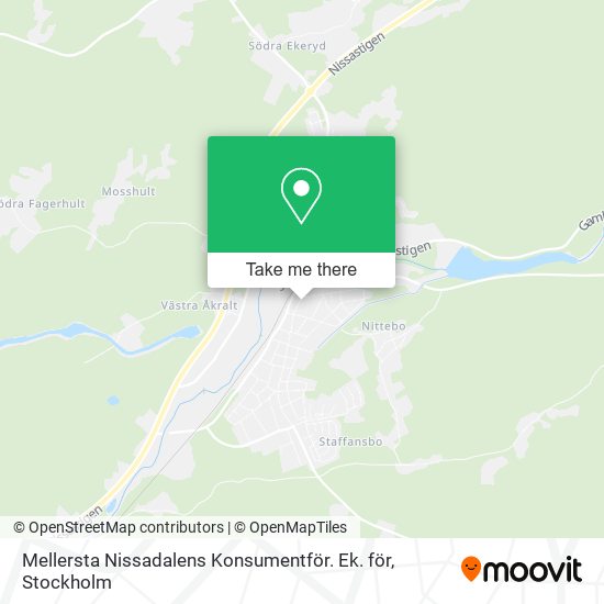 Mellersta Nissadalens Konsumentför. Ek. för map