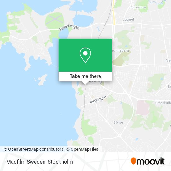 Magfilm Sweden map