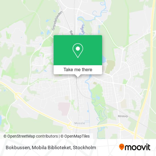 Bokbussen, Mobila Biblioteket map