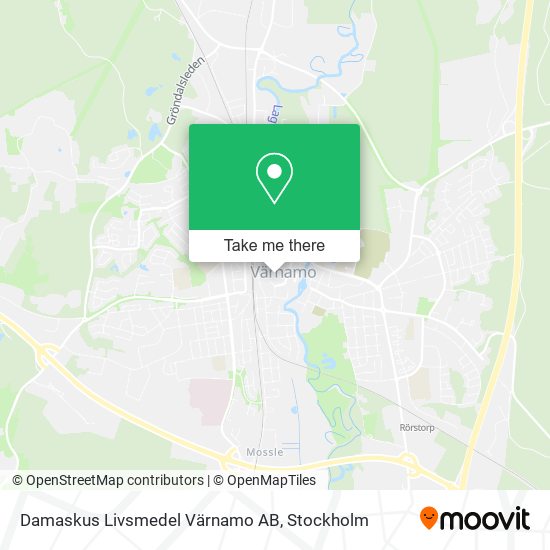 Damaskus Livsmedel Värnamo AB map