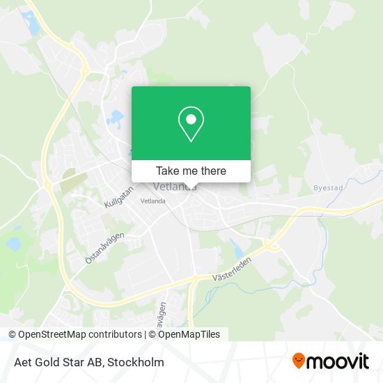 Aet Gold Star AB map