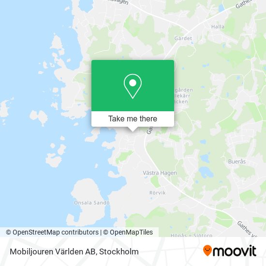 Mobiljouren Världen AB map