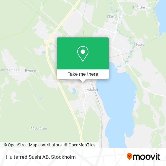 Hultsfred Sushi AB map