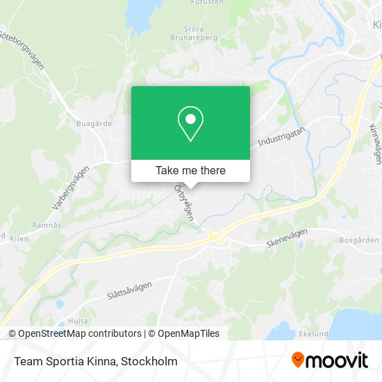 Team Sportia Kinna map