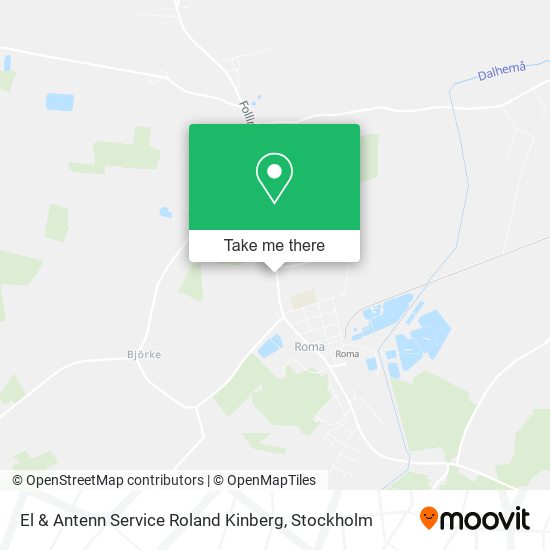 El & Antenn Service Roland Kinberg map