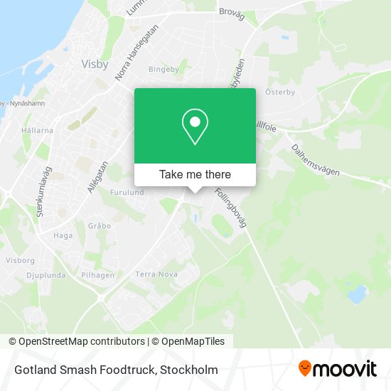 Gotland Smash Foodtruck map