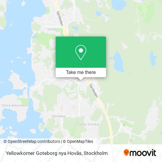 Yellowkorner Goteborg nya Hovås map