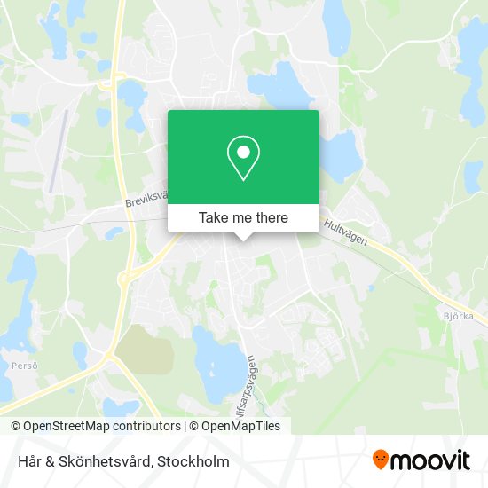 Hår & Skönhetsvård map