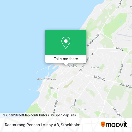 Restaurang Pennan i Visby AB map