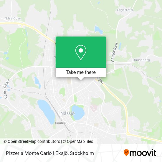 Pizzeria Monte Carlo i Eksjö map