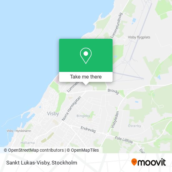 Sankt Lukas-Visby map