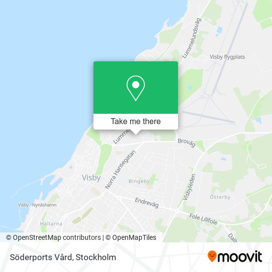 Söderports Vård map