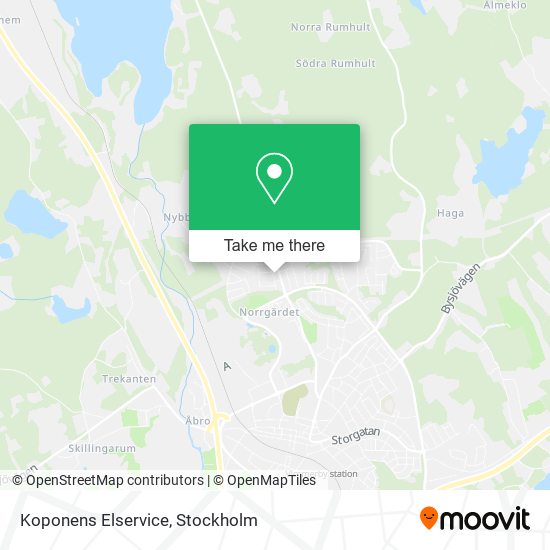 Koponens Elservice map