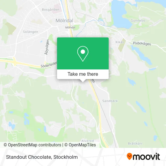 Standout Chocolate map