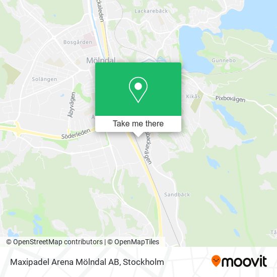 Maxipadel Arena Mölndal AB map
