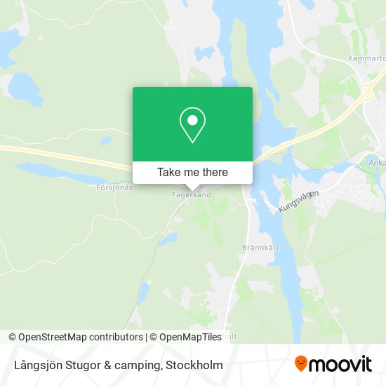 Långsjön Stugor & camping map