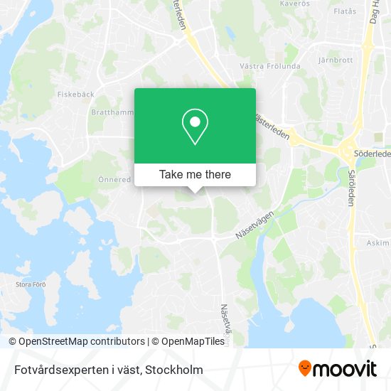 Fotvårdsexperten i väst map