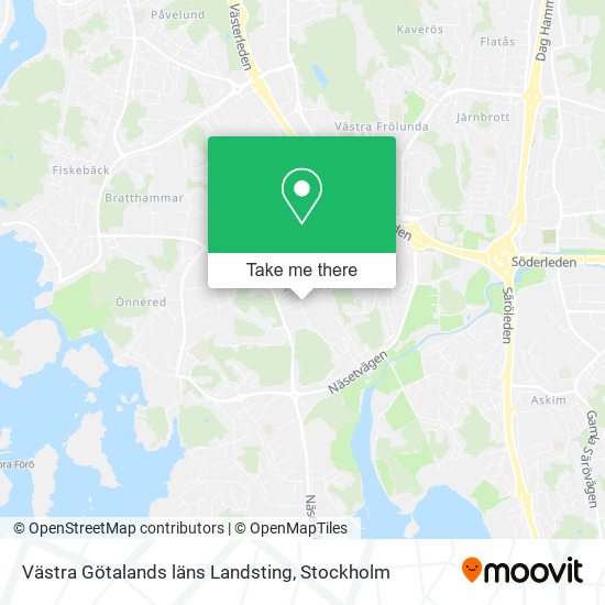 Västra Götalands läns Landsting map