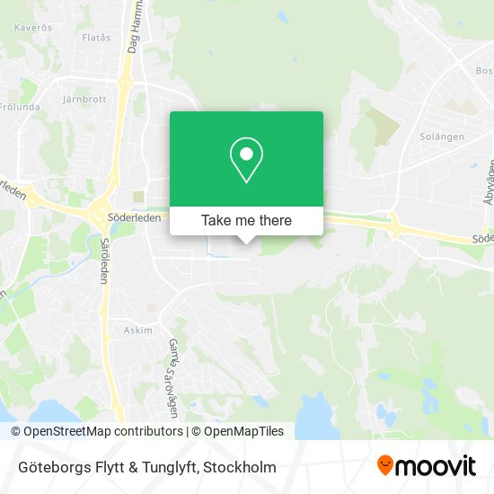 Göteborgs Flytt & Tunglyft map
