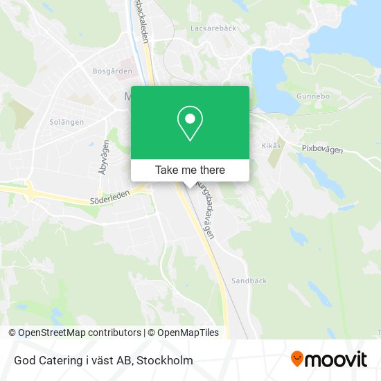 God Catering i väst AB map