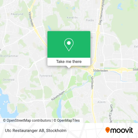 Utc Restauranger AB map