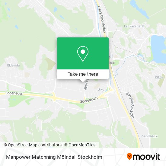 Manpower Matchning Mölndal map